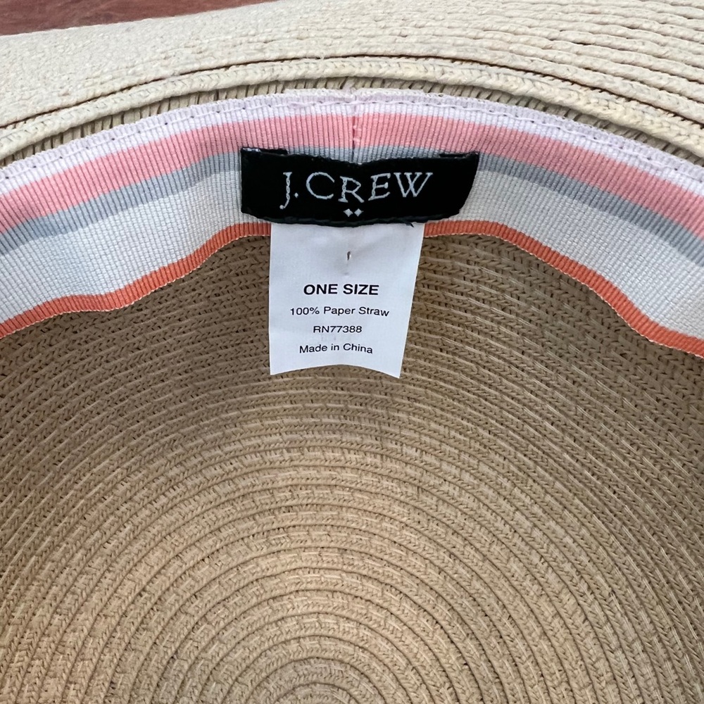 J Crew Wide Brim Straw Hat View 3